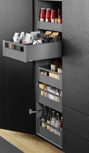 SPACE TOWER BLUM LEGRABOX PURE Soft Close (1 Shallow 4 Deep) Internal kitchen drawers