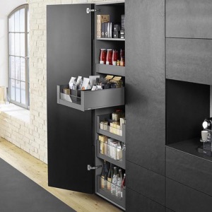 SPACE TOWER BLUM LEGRABOX PURE Soft Close (1 Shallow 4 Deep) Internal kitchen drawers Glass Fronts