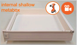 Blum Metabox shallow internal drawer box