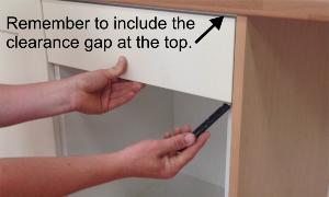 How to fit shallow Blum Tandembox  Antaro drawer runners