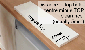 How to fit shallow  blum metabox drawer front