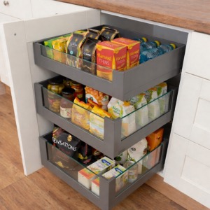 INTERNAL BLUM LEGRABOX FREE Soft Close 3 Kitchen Drawer Pack (1 x shallow 2 x deep)