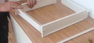 How to assemble shallow inner blum  metabox drawer