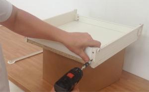 How to assemble shallow inner blum  metabox drawer