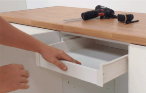 How to fit shallow inner Blum Metabox  drawer runners