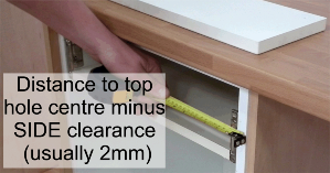 How to fit shallow  blum metabox drawer front