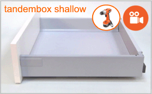 Blum Tandembox shallow drawer box