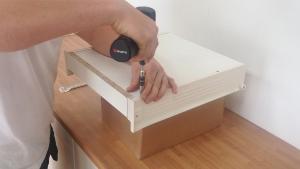 How to assemble shallow inner blum  metabox drawer