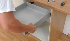 How to fit shallow Blum Tandembox  Antaro drawer runners