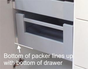 How to fit deep inner Blum Tandembox Antaro drawer runners