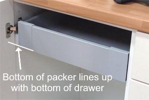 How to fit shallow inner Blum Tandembox Antaro drawer runners