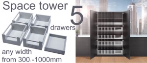 BLUM SPACE TOWER Larder drawer packs