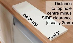 How to fit shallow  blum metabox drawer front