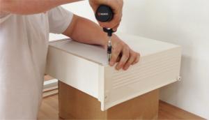 How to assemble deep inner blum metabox drawer